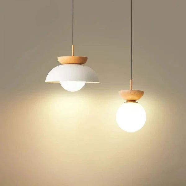 LumaWood Taklampa – Modern Trä-LED Armatur med Minimalistisk Design